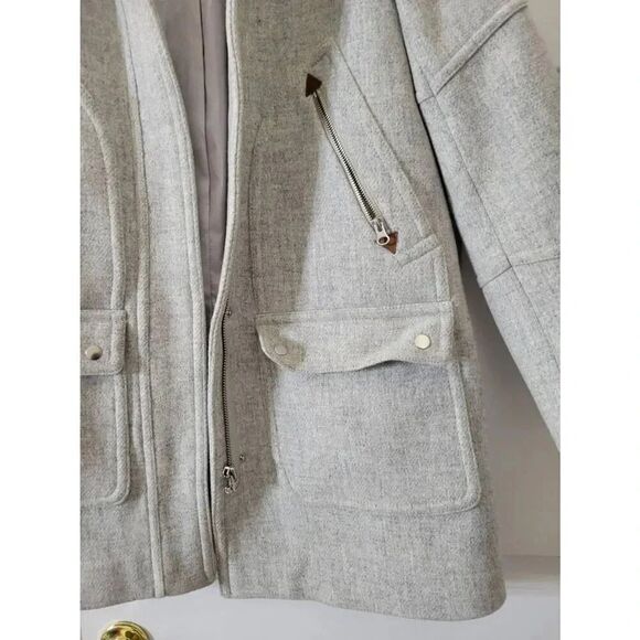 J Crew Tall Chateau Parka J8374, Grey 10T NWT - Picture 5 of 9